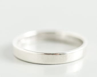 Solid Silver Band Ring for Women, Cigar Band Ring, Simple Ring, Wide Band Ring, Thick Silver Ring Size 5 6 7 8 9 10, Thumb Ring