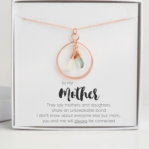 Personalisierte Kinder Birthstone Halskette für Mama, Muttertag oder Weihnachtsgeschenke für Mama von Tochter, Mama Halskette Birthstone, Mama Geschenkidee