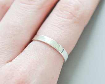 Solid Silver Band Ring for Women, Cigar Band Ring, Simple Ring, Wide Band Ring, Thick Silver Ring Size 5 6 7 8 9 10, Thumb Ring