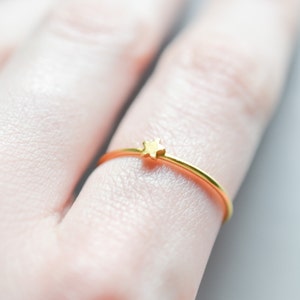 以下が含まれることがあります： 小さな星のチャームが付いた繊細なゴールドリング