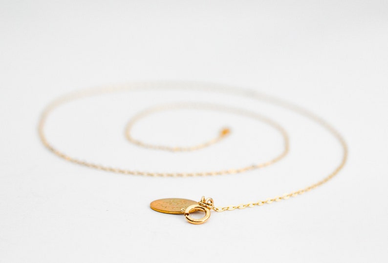 Plain Gold Filled Chain Necklace Gold Chain Replacement Etsy