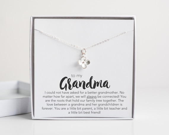Silver shop grandma necklace