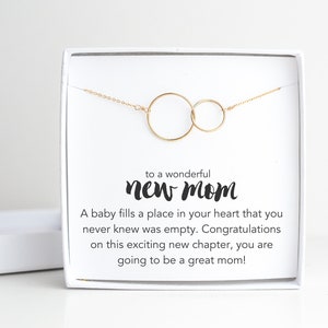 Erwartete Mutter Geschenk, erste Mal Mutter Geschenk, Goldkette für Mutter, Weihnachten neue Mutter Geschenkideen, neue Mutter Halskette, Push-Geschenk von Ehemann