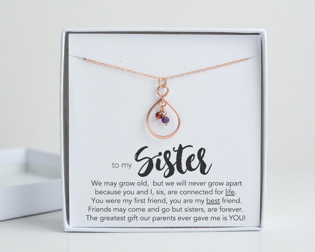 Sister Necklace for 5, Personalized Gifts for Sister