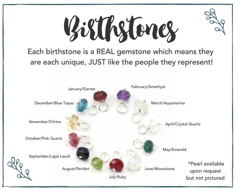 Sterling Silver Mothers Necklace with Birthstones, Gold Personalized Mom Necklace, Mothers Day Gift for Grandma, Grandmother Family Jewelry image 6