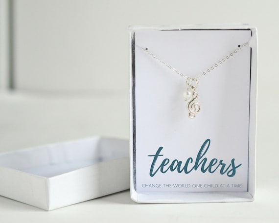 Teacher Gift /"Change The World One Child At A Time/" Gold Apple Charm Necklace