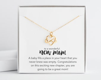 Expecting Mom Gift, First Time Mom Gift, Gold Necklace for Mom, Christmas New Mom Gift Ideas, New Mother Necklace, Push Present from Husband