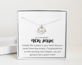 Expecting Mom Gift, First Time Mom Gift, Silver Necklace for Mom, Christmas New Mom Gift, New Mother Necklace, Push Present from Husband