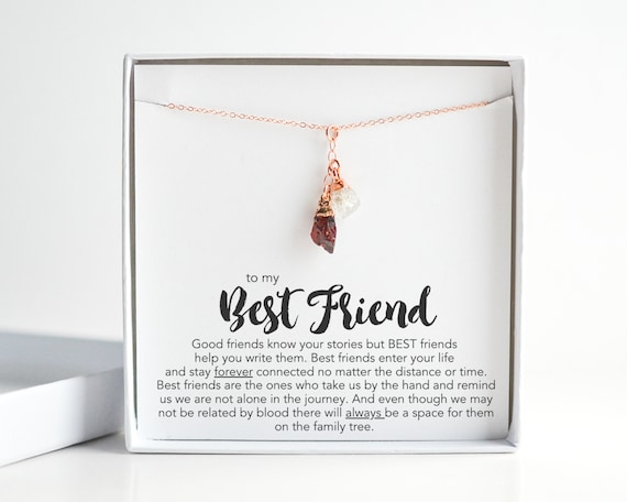 Best friend birthstone necklaces best sale