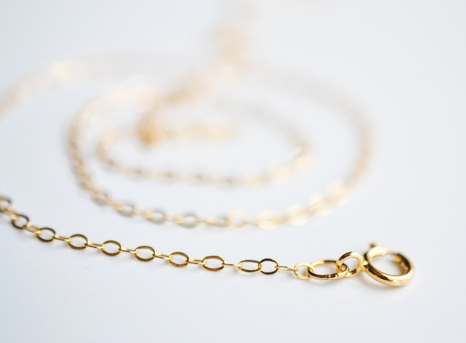 Plain Gold Chain Necklace Gold Chain Replacement Add on Etsy