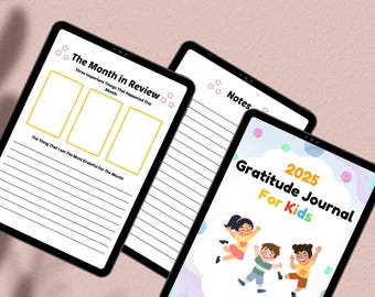 Gratitude Journal for Kids: Daily Reflection Activities (Digital Download)