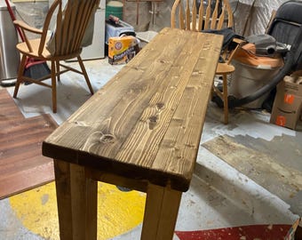 Rustic sofa table