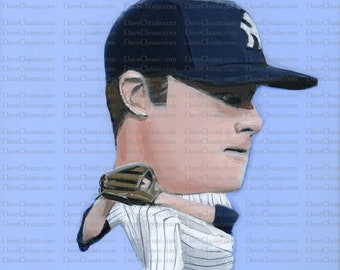 Gerrit Cole, New York Yankees Original Acrylic Painting.