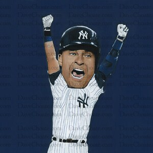 Derek Jeter, New York Yankees ART Photo Print