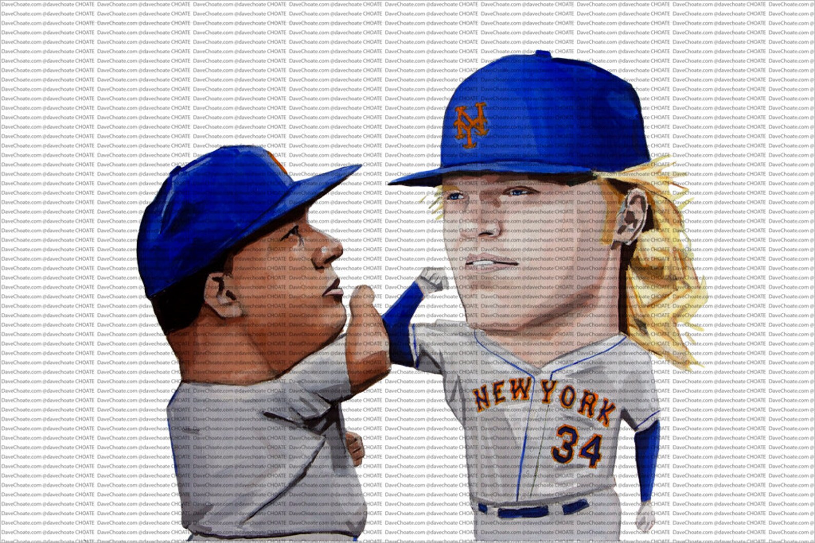 Bartolo Colon And Noah Syndergaard Bash Brothers Photo Print Etsy