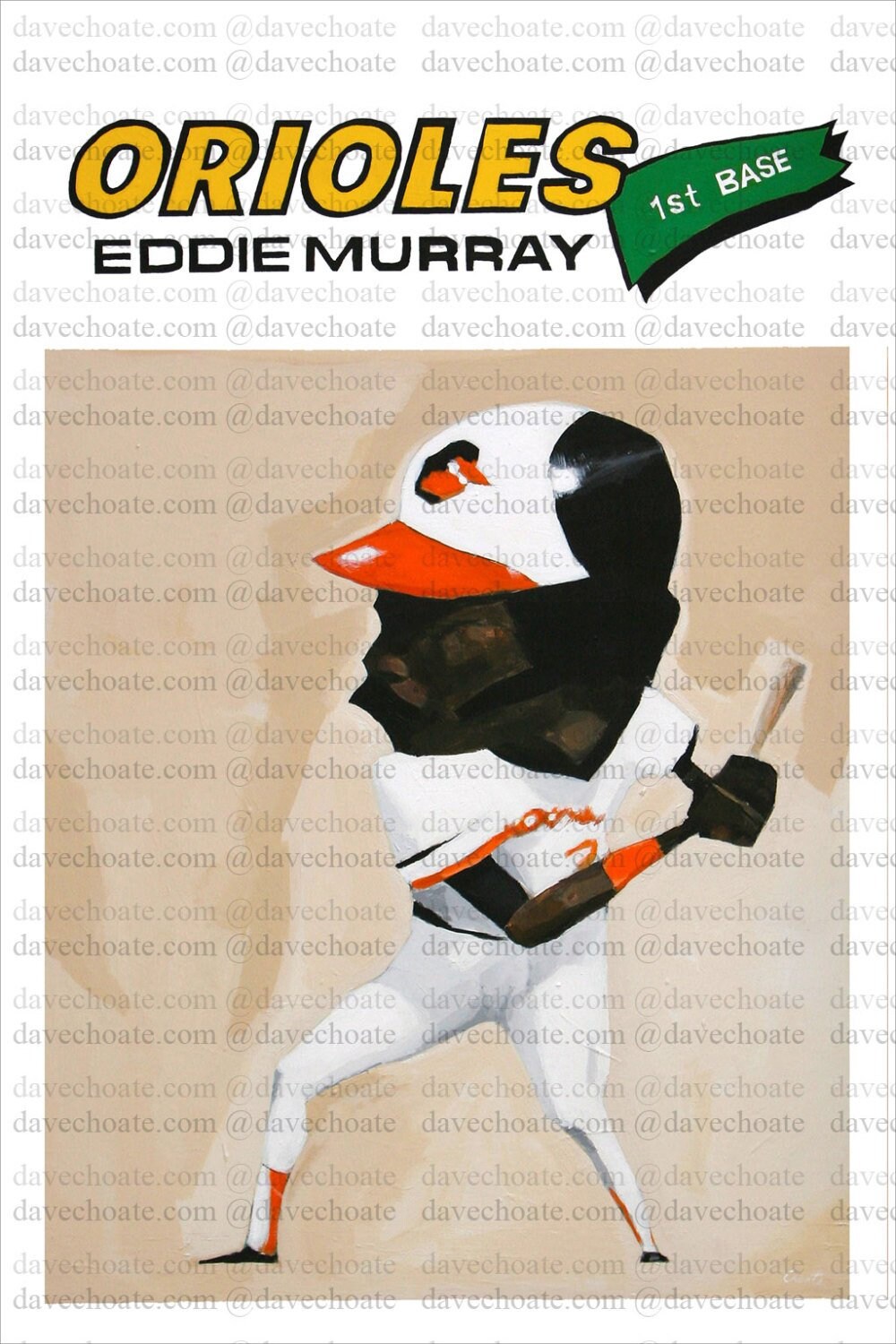 Eddie Murray Baltimore Orioles Topps Card Design Art Photo - Etsy Singapore