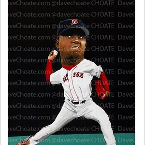 Petro Martinez, Boston Red Sox Kunst Fotodruck