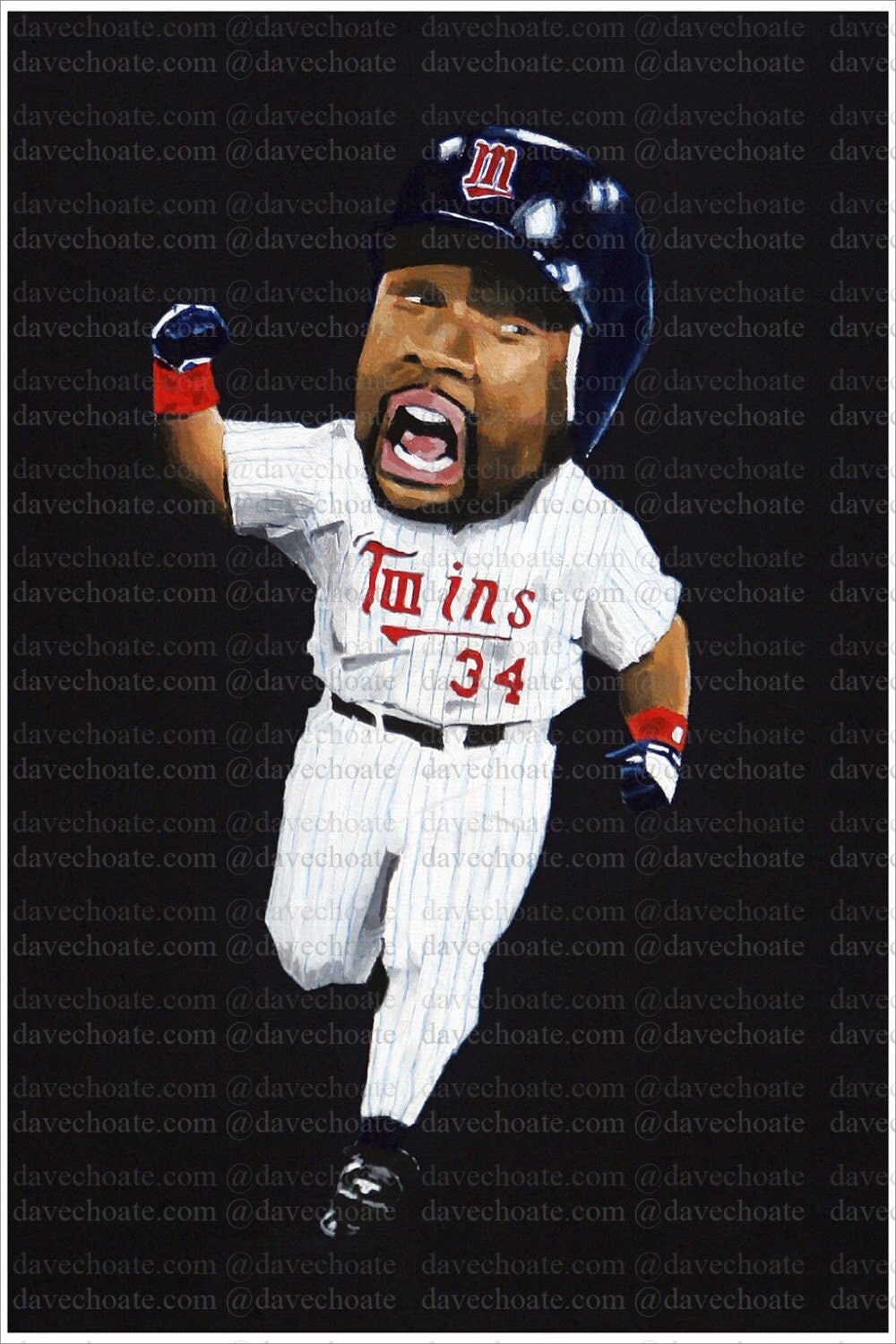 Kirby Puckett, Minnesota Twins Art Photo Print