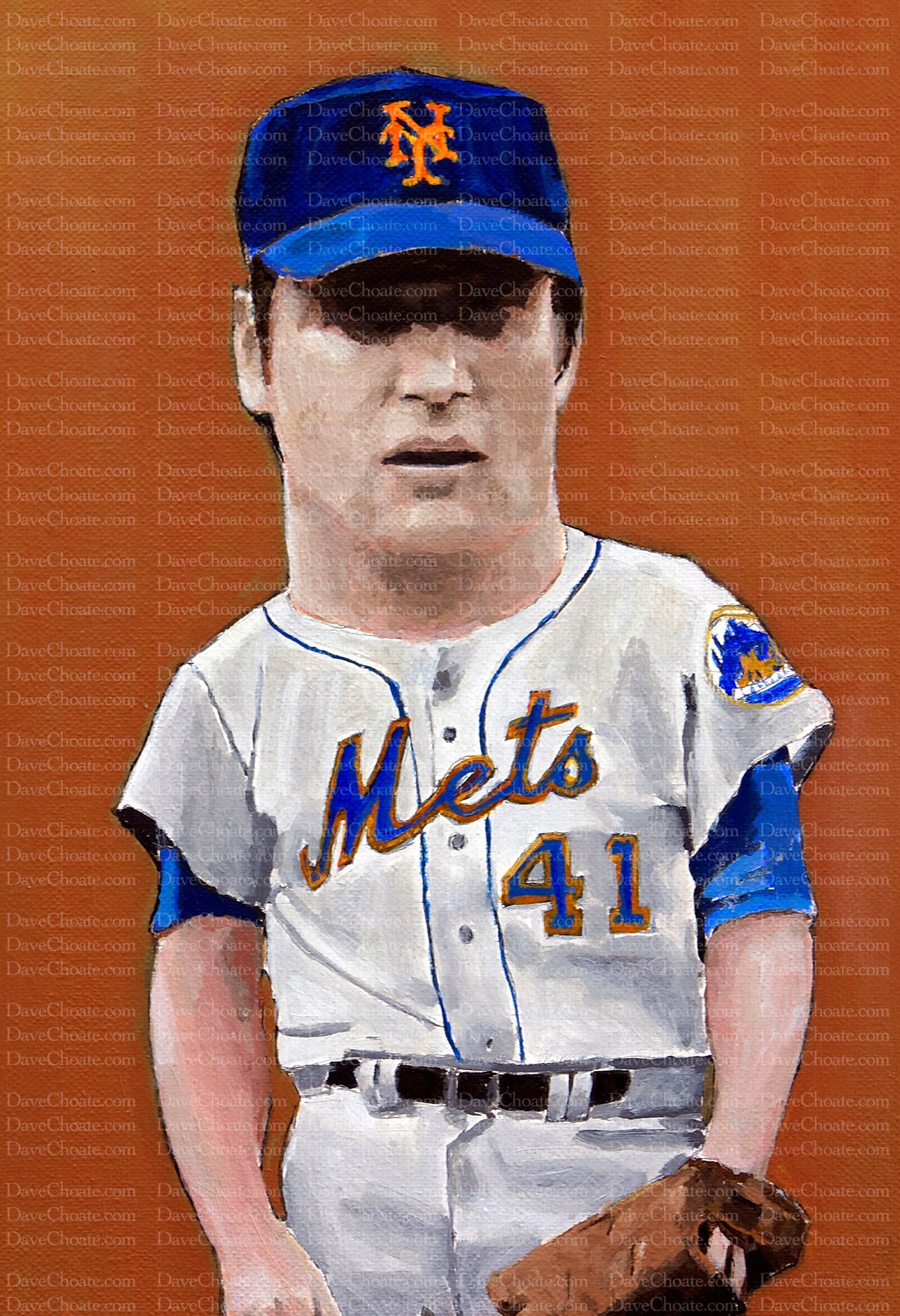 Tom Seaver 1969 New York Mets Art Photo Print -  Norway