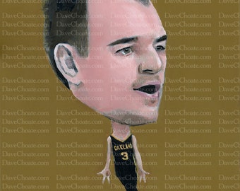 Jack Gohlke, Oakland Golden Grizzlies photo based on original painting.