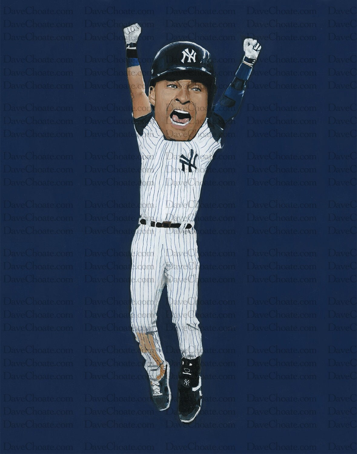Derek Jeter New York Yankees ART Photo Print -  Israel