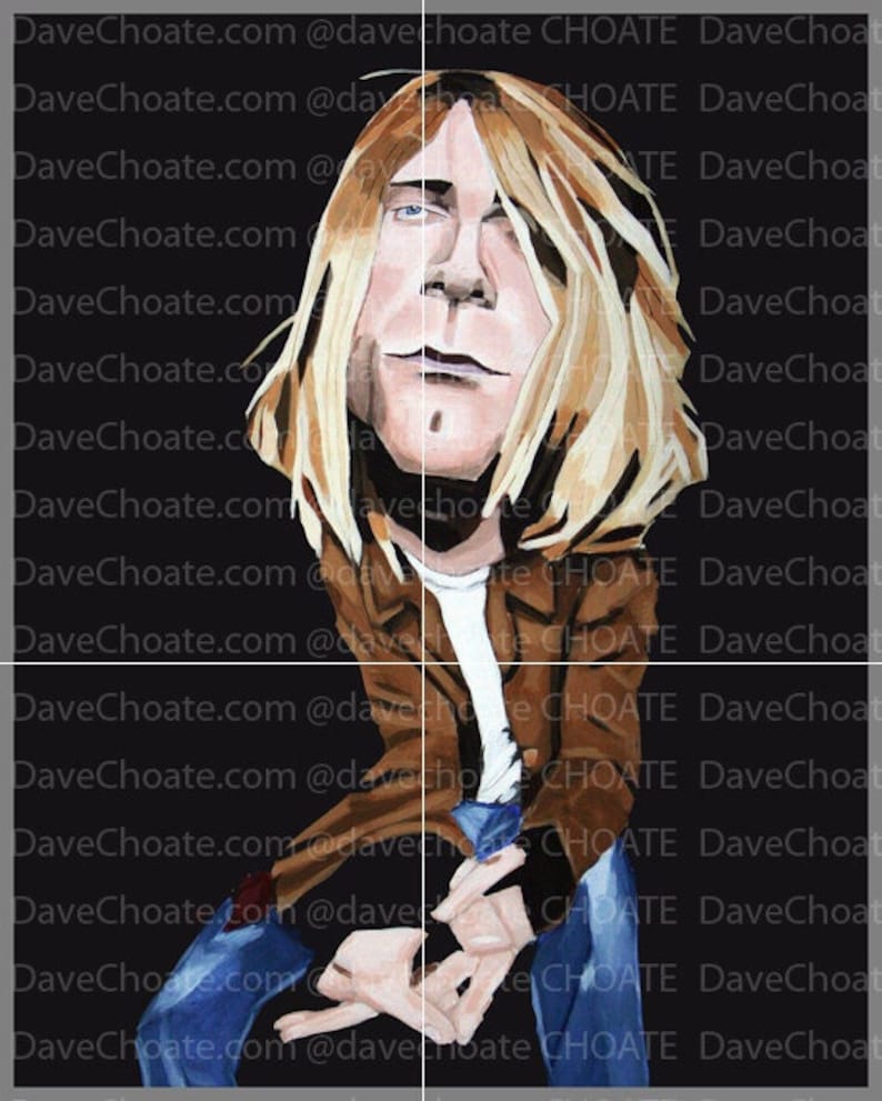 Kurt Cobain, Nirvana. Art Photo Print image 1