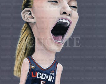 PB Women's Basketball Acrylic Original Painting. Measures 11x14.