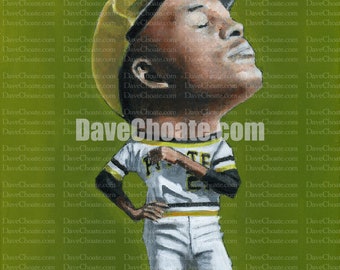 Roberto Clemente, Pittsburgh Pirates Original Painting.