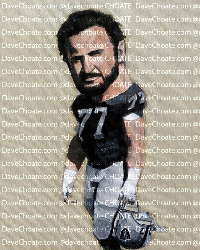 Lyle Alzado, Los Angeles Raiders NFL Art Photo Print - Main Image