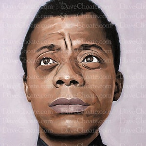 James Baldwin Photo print from an original painting by Dave Choate