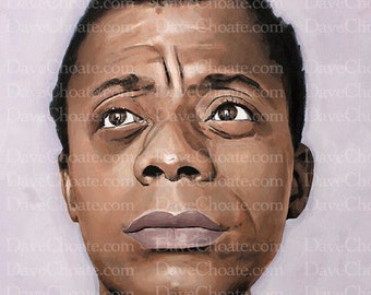 James Baldwin Photo print from an original painting by Dave Choate