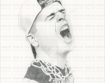 Todd Golden, Florida Gators Basketball Coach original pencil drawing 9" x 12"