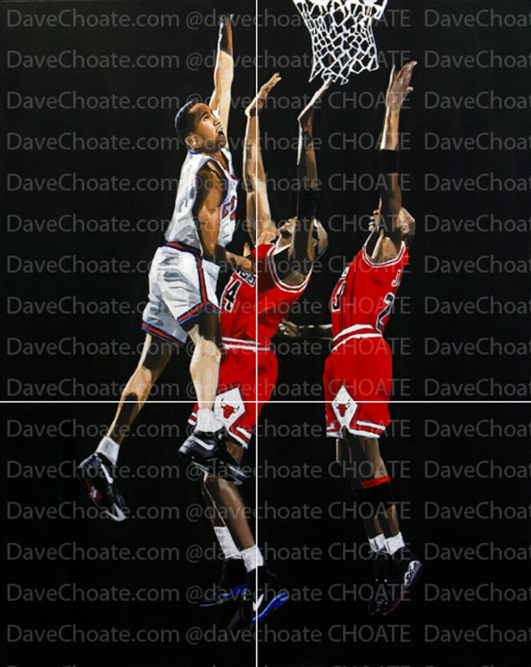 john starks dunking over michael jordan