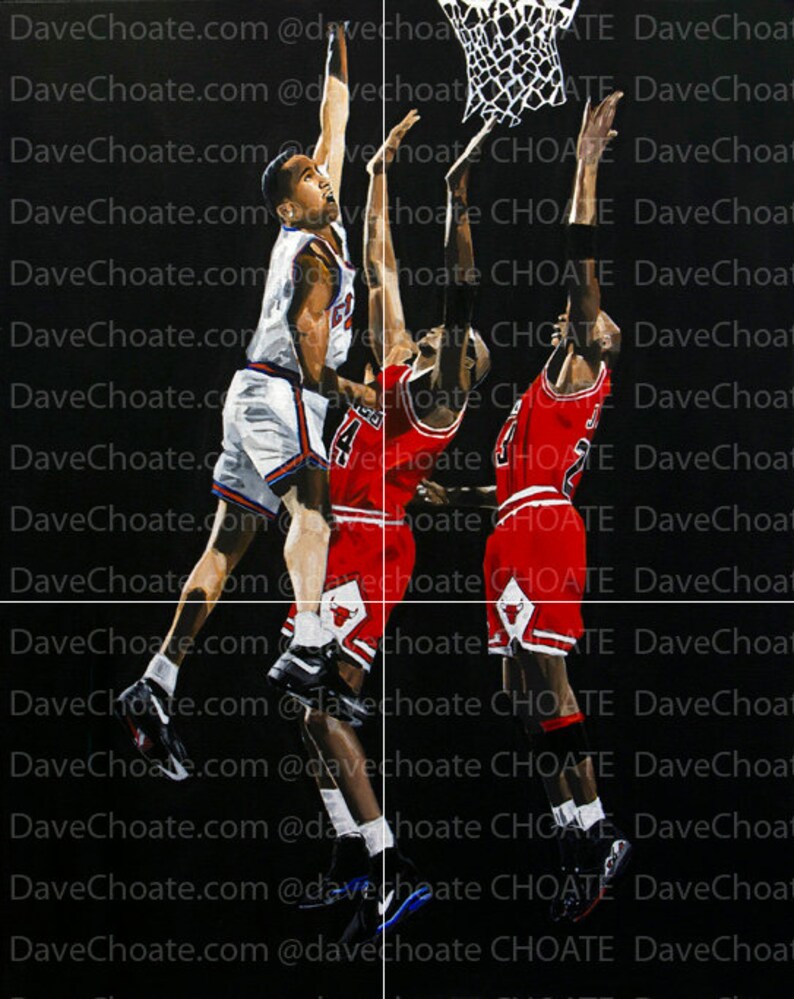 john starks dunk poster