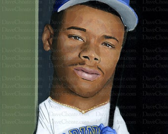 Ken Griffey Junior, Seattle Mariners - ART Print from Original Painting