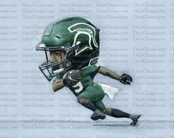 Michigan State Spartans, Kenneth Walker Art Photo Print.