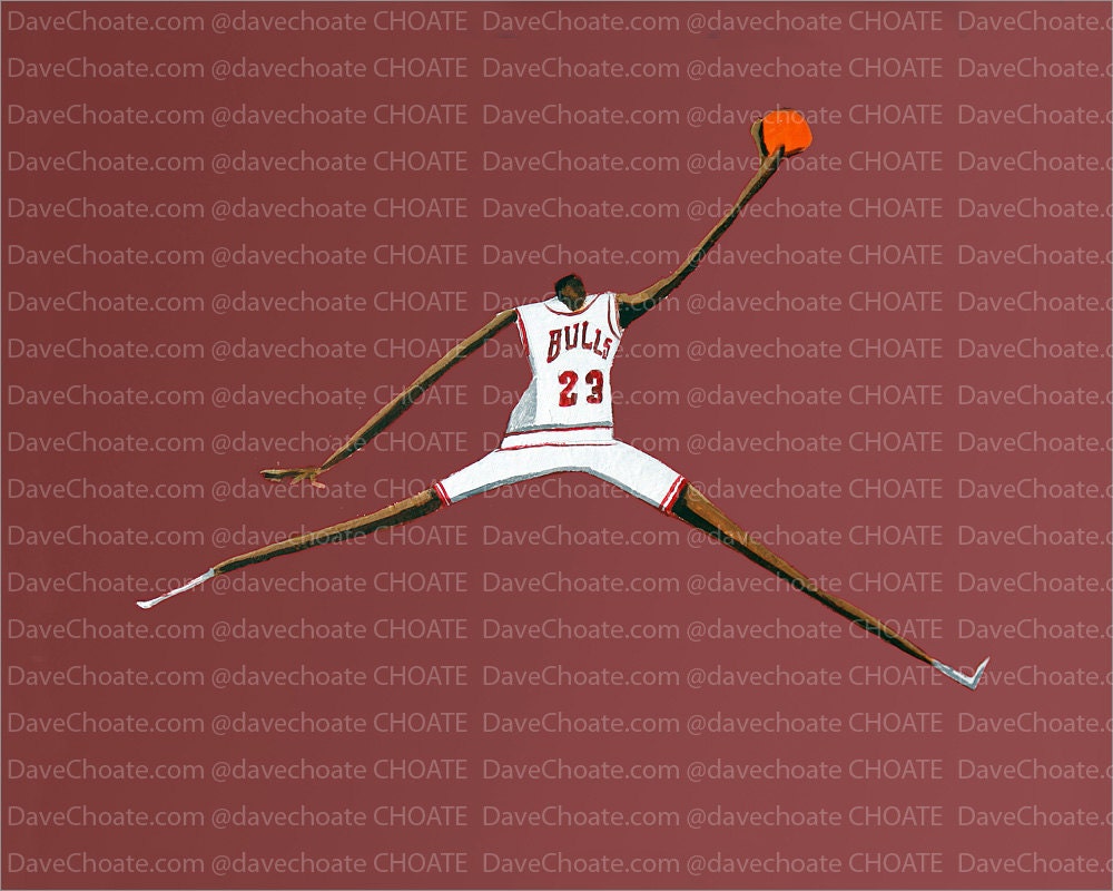 Michael Jordan Chicago Bulls Abstract Art 1 Greeting Card