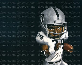 Bo Jackson, Los Angeles Raiders Art Photo Print