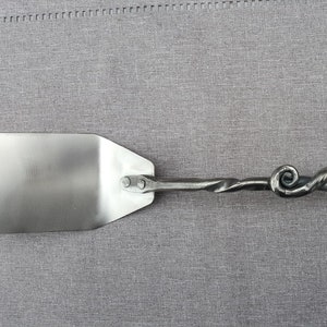 BBQ Spatula with Stainless Steel flipper, Hand Forged, Steel Spatula, Grill Tools, Kitchen Spatula, Grilling Gifts, Kitchen