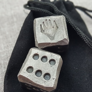 - Hand Forged Six Sided Metal Gaming Dice D6 34 Gift Dice Metal Dice Steel Dice 2 dice Gaming Gifts Forged Dice