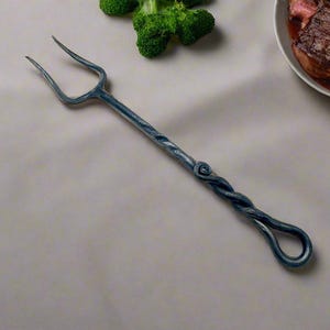 Serving Fork, Hand Forged, Grill Tools, Grilling Utensils, Meat Fork, Serving Utensil, Thanksgiving, BBQ, Barbecue Fork