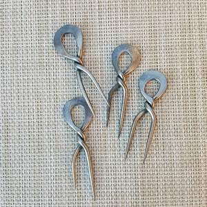 Corn Holders - Hand Forged (Set of 4 holders), Metal Corn Holders, Steel Corn Holders, Sturdy Corn Holders