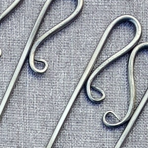 Hand Forged Metal Shish Kabob Skewer Classic Essentials Loop Series Set, BBQ Grill Skewers image 2