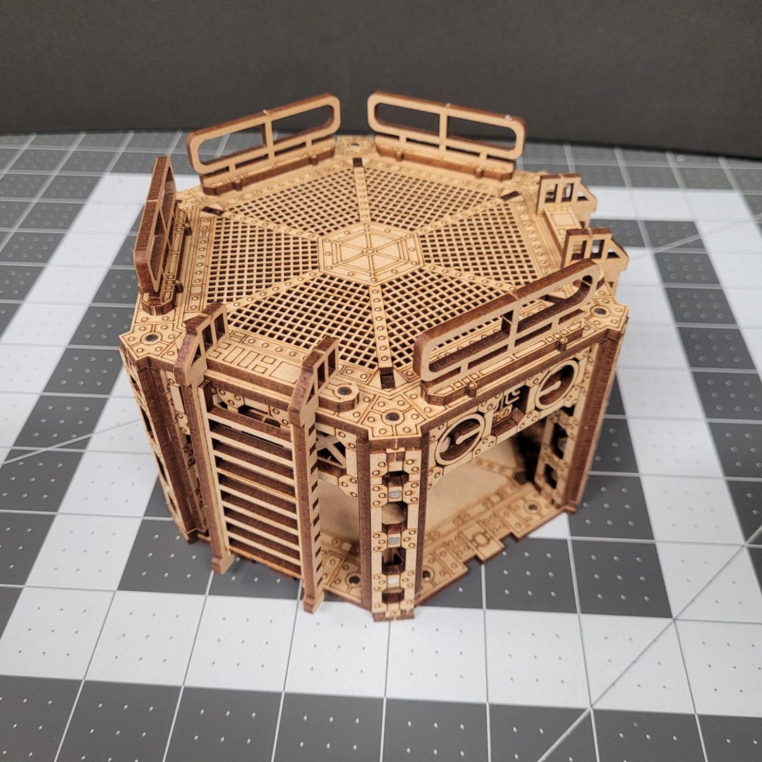 DIY Modular MDF Terrain Kit - Industrial Complex - Hex Platform - Etsy