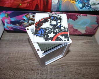 mtg captain america commander deck EDH Deck America, First Avenger 100 Magic Cards Custom Deck Jeskai Equipment Marvel Voltron attach up to one target Equipment you control to Captain America. Captain America MTG Commander Deck