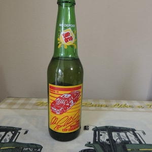 Vintage 1990 Dale Earnhardt Sun-drop Bottle: Winston Cup Champion