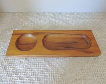 Vintage Wood Money Tray. Jewelry, Coin, Key Catch All. Hobby Sorting Tray. Coin Tray.
