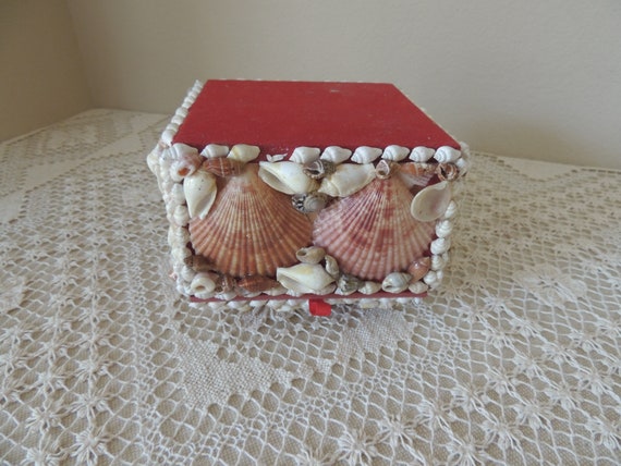 Shell Jewelry Box. Handcrafted Glittery Hinged Sh… - image 10