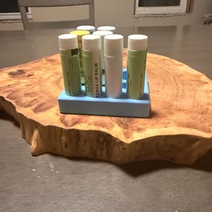 Desktop chapstick organizer