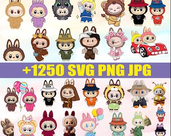 メガカートゥーンバンドルクリップアートセット – かわいい